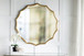 Round Sunburst Wall Mirror With, Wall Decor Mirror For Entryway Bedroom Living Room - Gold