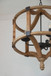 3 Light Wood Drum Chandelier, Hanging Light Fixture With Adjustable Chain For Kitchen, Bulb Not Included - Brown