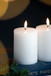 LED Candles With Wick And Remote Control Timer (Set of 2) - White