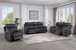 Hirah - 3 Piece Living Room Set - Dark Gray