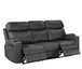 Hirah - 3 Piece Living Room Set - Dark Gray