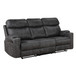 Hirah - 3 Piece Living Room Set - Dark Gray