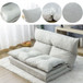 Folding Chaise Lounge Floor Sofa - Gray