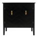 Vintage Style 2 Door Wooden Sideboard Cabinet For Living Room, Dining Room, Or Office - Black Wood