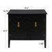 Vintage Style 2 Door Wooden Sideboard Cabinet For Living Room, Dining Room, Or Office - Black Wood