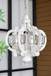 Farmhouse Chandelier, 6 Light Wood Chandelier Pendant Light Fixture With Adjustable Chain For Dining Room Living Room Entryway, Bulb Not Included