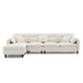 Modern Convertible Sectional Sofa L Shaped Reversible Couch Set With Free Pillows 5 Seat Cloud With Ottoman
