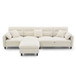 Modern Convertible Sectional Sofa L Shaped Reversible Couch Set With Free Pillows 5 Seat Cloud With Ottoman