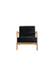 Classic Mid-Century Modern Accent Chairs, Open Framed Armchair With Cushioning