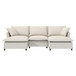 Sectional Sofa With Ottoman Cloud Couch Set With Throw Pillows, Free Combination