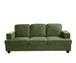 Modern Sofa, Comfortable 3 Seater Couch With Deep Seating, Loose Back Cushions, Wide Arms