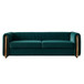 Contemporary Velvet Sofa Couch For Living Room