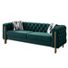 Chesterfield - Modern Tufted Velvet Living Room Sofa, 84.25''W Couch