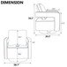 Swivel Accent Open Back Chair Modern Comfy Sofa Chair With Base