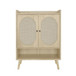 2 Door Shoe Rack, Freestanding, Modern Shoe Storage Cabinet, For Entryway - Natural