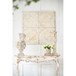 Distressed Wooden Square Wall Panels (Set of 4) - White