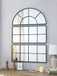 Large Arched Wall Mirror With 3 Separate Sections - Black