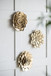 3 Piece Succulent Wall Plaque - Gold