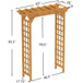 Arbor, Wedding Arch For Ceremony, Trellis For Plant Climbing, Christmas Decor Pergola For Garden Backyard - Yellow
