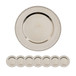 Plastic Charger Plate (Set of 8) - Silver
