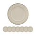 Plastic Charger Plate (Set of 8) - Cream