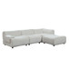 Strong Durable Fabric 4 Seat Sectional Sofa With High Density Sponge