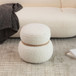 Snowman Stool With Cushion And Solid Wood Frame
