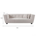 Mid-Century Modern Style Sofa With Velvet Fabric And Solid Wood Feet For 2 People