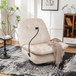 Modern Swivel Gliding Recliner Chair With Rocking Function And Phone Holder, Large Comfortable