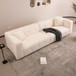 Stylish Sofa With Square Design And Thick Handrailing For Living Room