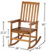 Acacia Indoor Rocking Chair, Outdoor Solid Patio Furniture