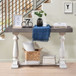 Farmhouse Retro Design Pedestal Sofa Tabe