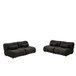 Modern L-Shaped Modular Sofa Set High Comfort Chenille Fabric