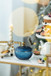 Candy Jar With Lid, Christmas Candy Jar Containers (Set of 2) - Gold / Blue