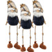 3 Pieces Fall Thanksgiving Gnomes Decorations, Harvest Festival Table Home Ornaments For Holiday Party Gifts - Blue / Brown