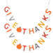Length Colorful Give Thanks Banner, Home Decor For Harvest Festival Fall Festival & Thanksgiving Table Decorations (Set of 2) - Orange Multi