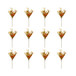 Artificial Flower Picks, Botanicals Decor For Harvest Festival Fall Festival & Thanksgiving Table Decorations (Set of 12) - Green / Orange Multi