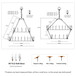 2 Tiers Wagon Wheel Chandelier Wooden Farmhouse 36 Light (24 / 12) Or (12 / 24) Metal Chandeliers 2 Story Light Fixtures Industrial For High Ceiling Living Dining Room Foyer, Adjustable Height - Black