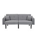 Folding Ottoman Sofa Bed With Stereo - Gray Fabric