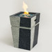 20" Propane Gas Fire Pit Table, 50000 Btu Square Concrete Fire Pit For Outside Patio Deck Garden Backyard - Light Gray Blue