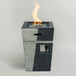 20" Propane Gas Fire Pit Table, 50000 Btu Square Concrete Fire Pit For Outside Patio Deck Garden Backyard - Light Gray Blue