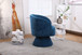 Swivel Accent Chair Armchair, Round Barrel Chair For Living Room Bedroom - Teal