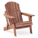 Oversize Outdoor Folding Adirondack Chair, Patio Chair For Garden