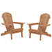 Oversize Outdoor Folding Adirondack Chair, Patio Chair For Garden