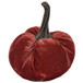 Velvet Weighted Pumpkin With Resin Stem, Pumpkin Ornament Decor For Holiday Harvest Festival Fall Festival & Thanksgiving (Set of 4)
