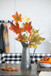 Paper Maple Leaf Spray, Botanicals Decor For Harvest Festival Fall Festival & Thanksgiving Table Decorations