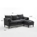 Convertible Combination Sofa With Footstools With Storage