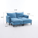 Convertible Combination Sofa With Footstools With Storage