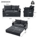 Pull Out Sofa Bed, Corduroy Convertible Sleeper Sofa Couch, Side Storage, And USB / C - Type Charging Ports Chair