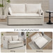 Pull Out Sofa Bed, Corduroy Convertible Sleeper Sofa Couch, Side Storage, And USB / C - Type Charging Ports Chair